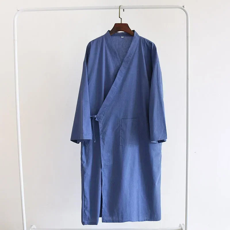 Product Image for SleepRobe Bademantel - Luxuriöser Herren Kimono Bademantel 2024, Blau / L