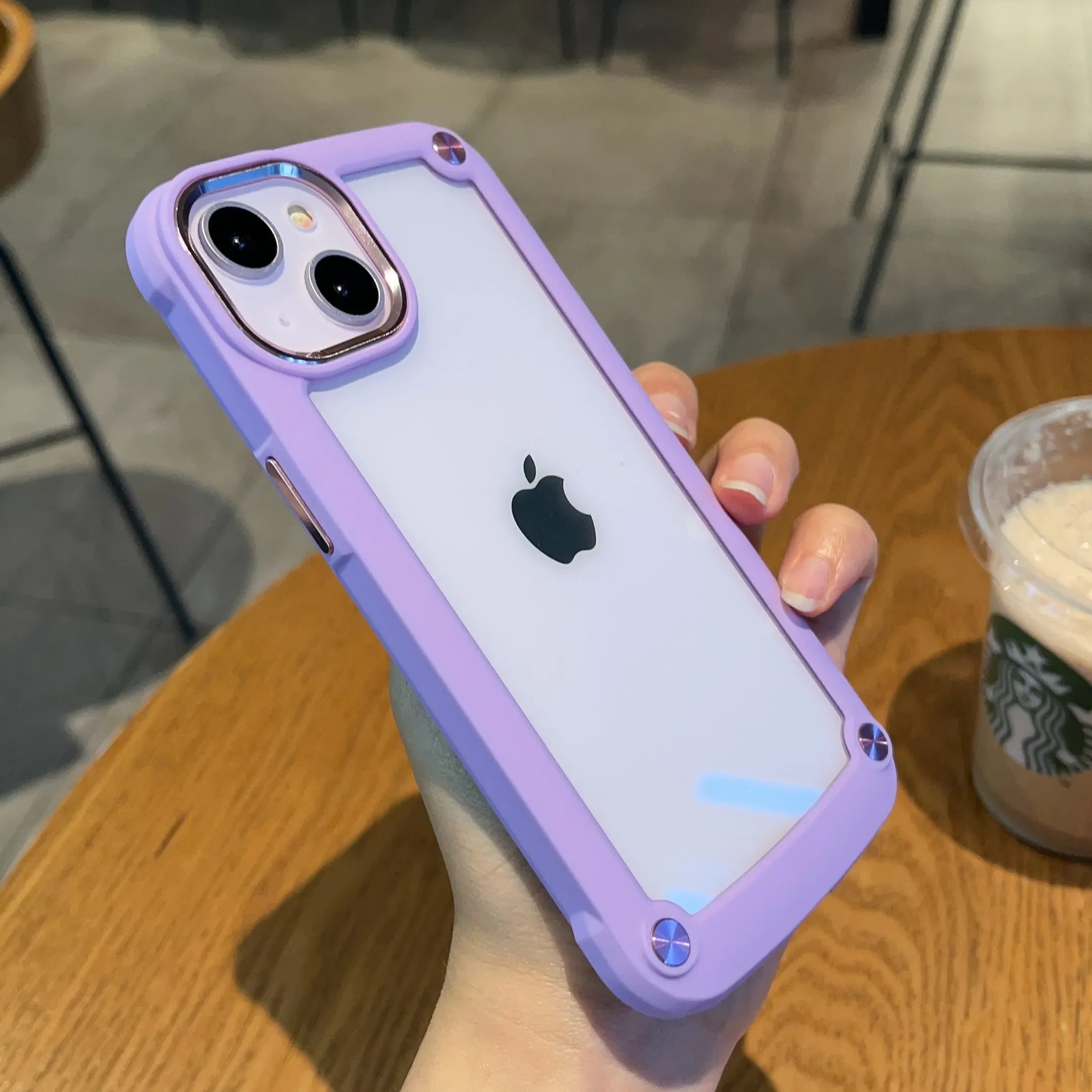 Product Image for Stoßfestes Armor Bumper Case für das iPhone, Lila / Für iPhone 13
