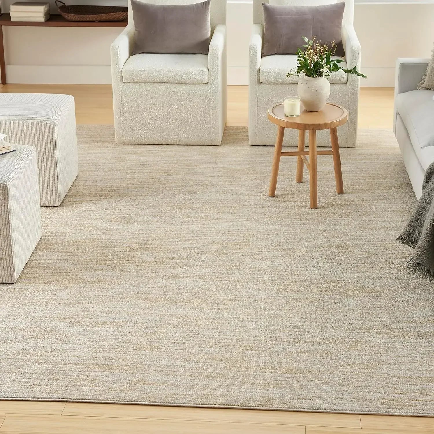 Product Image for Sandsberg | Runde Teppich für Zimmer Schlafzimmer Dekor, Kreis Boho Teppich für Wohnzimmer, Weicher Fluffiger Shaggy Teppich für Mädchen Zimmer Dekor 