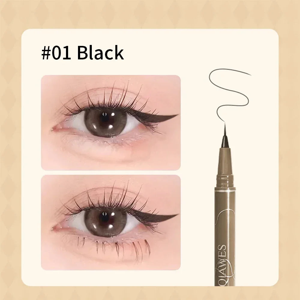 Product Image for Sandsberg | Ultra-feiner Kopf Flüssiger Eyeliner Stift Schweißfest Langanhaltend Liegender Seidenraupenstift Matt schwarz Augenliner Unterwimpern 