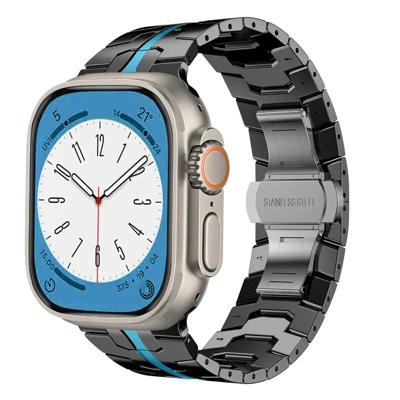 Product Image for SleekSteel: Die Refinement-Kollektion für Apple Watch Ultra und Series 8, Schwarz Blau / 38 mm-40 mm-41 mm