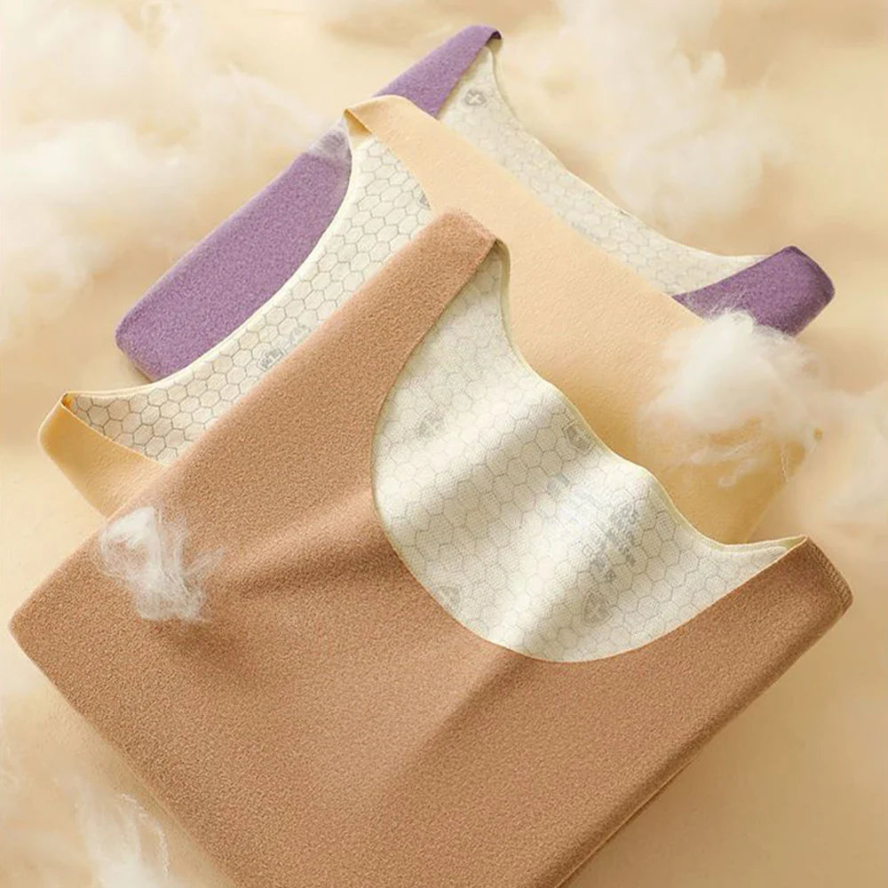 Product Image for Warmes Damen-Thermo-Unterwäsche-Set - Doppellagige nahtlose Unterwäsche für Winterkomfort und Isolierung, Grau / L(47-55kg)