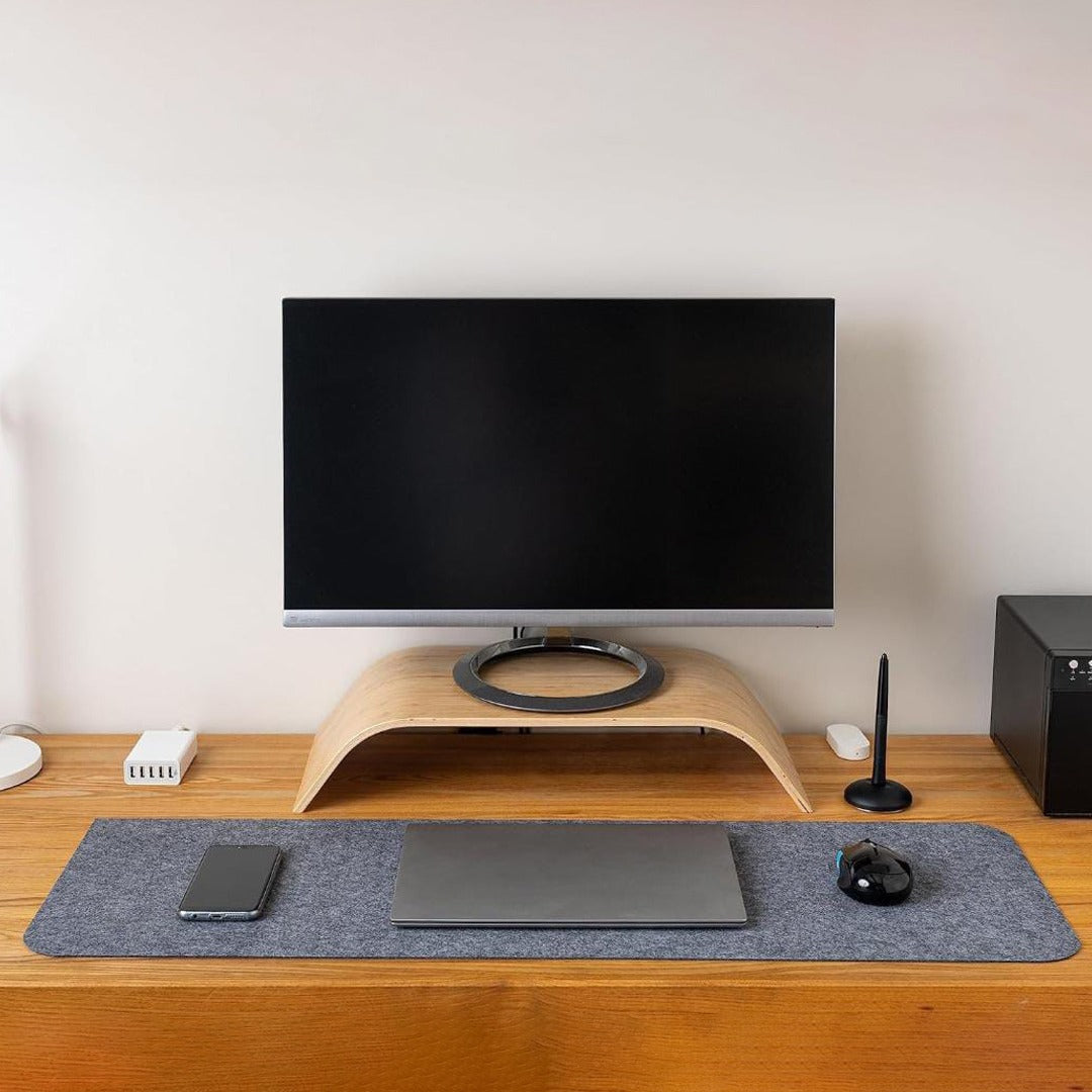 Product Image for Tisch Mauspad, Rutschfeste Schreibtischunterlage , Laptop, Tastaturunterlage für Büro, Gaming, Grau