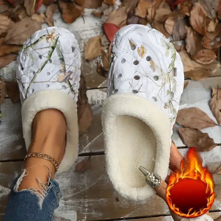 Product Image for Warme Innen-/Außenschuhe mit weichem Fleece-Futter, Weiß / UK 5.5