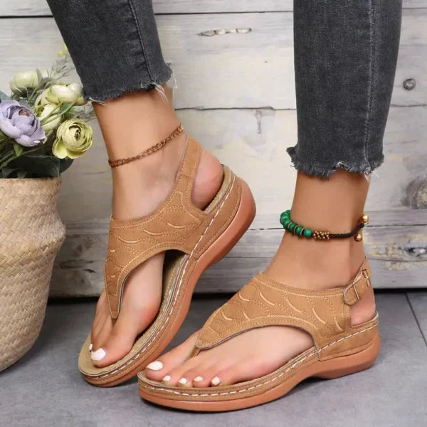 Product Image for Schnallenriemen Slingback Schuhe Sandalen, Braun / 39