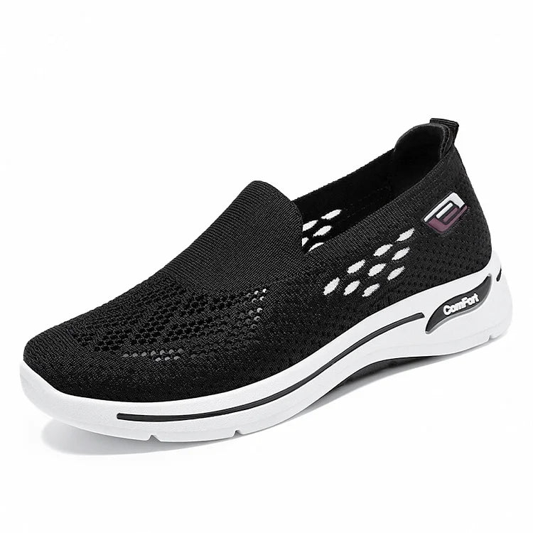 Product Image for Womens Damen Slip On Memory Foam Casual Smart Walking Arbeit Trainer Schuhe Größe, Schwarz / 40