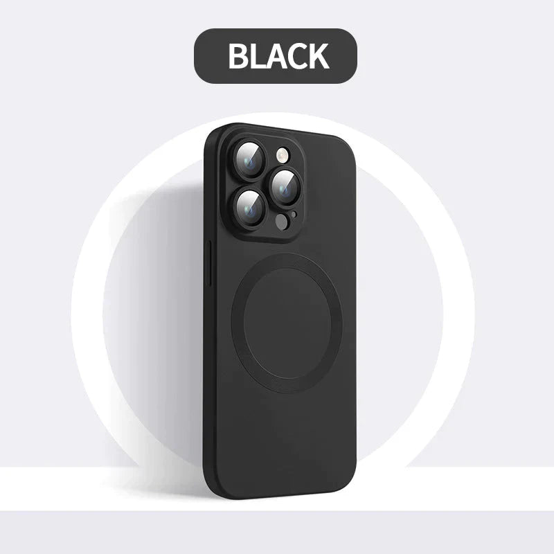 Product Image for Silikon Magnetische H ̈¹lle f ̈¹r iPhone, Schwarz / iPhone13pro