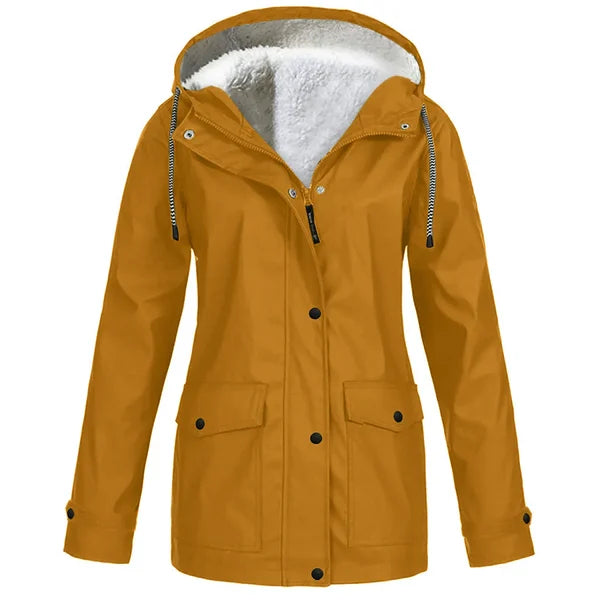 Product Image for – Fleece Damen Regenjacke, Khaki / L