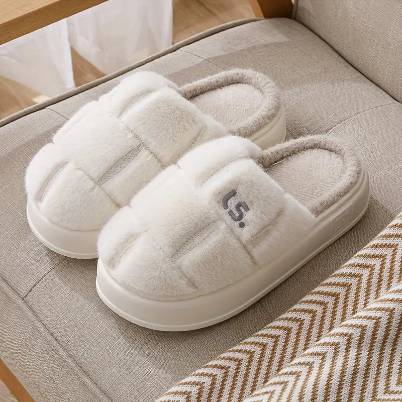Product Image for Warme und weiche Hausschuhe für Frauen im Stil, Weiß / 5.5