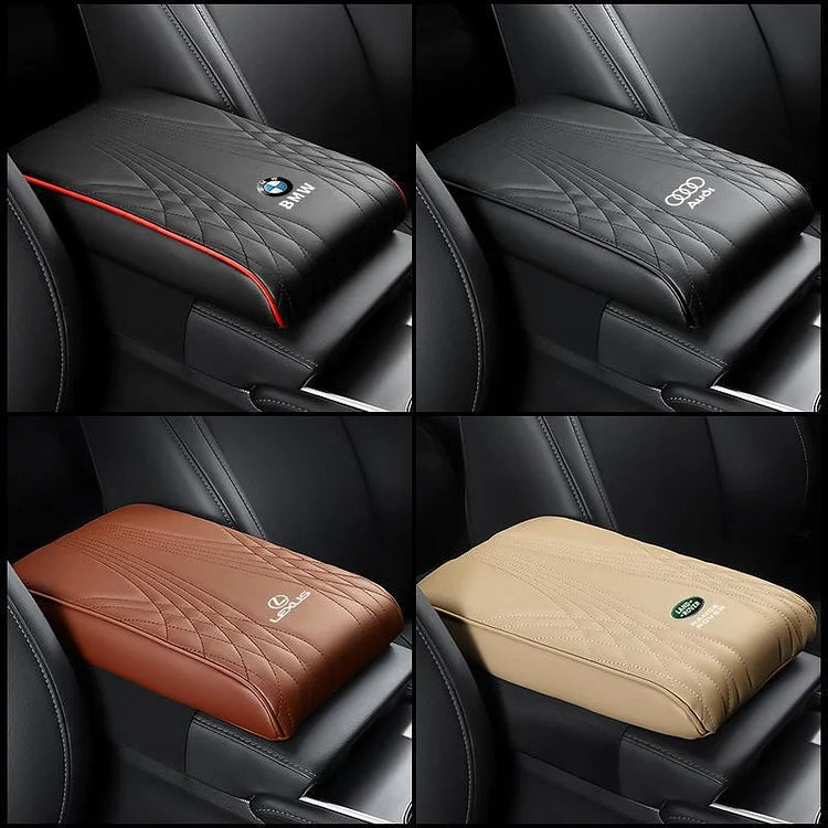 Product Image for Exklusives Logo Höhenpolster für die Armlehnenabdeckung im Auto, Beige / Für die Marke BMW