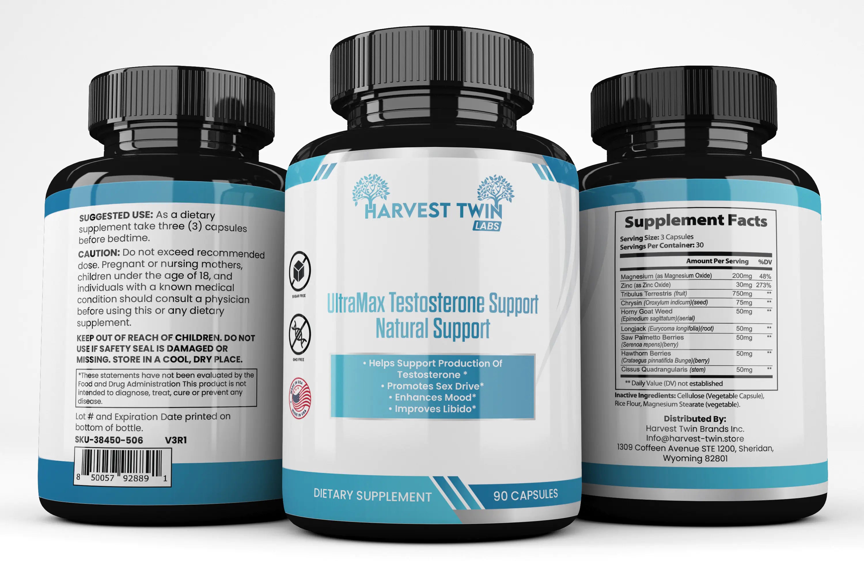 Product Image for Ultra Test Natürliche Testosteronunterstützung, 3 Pack