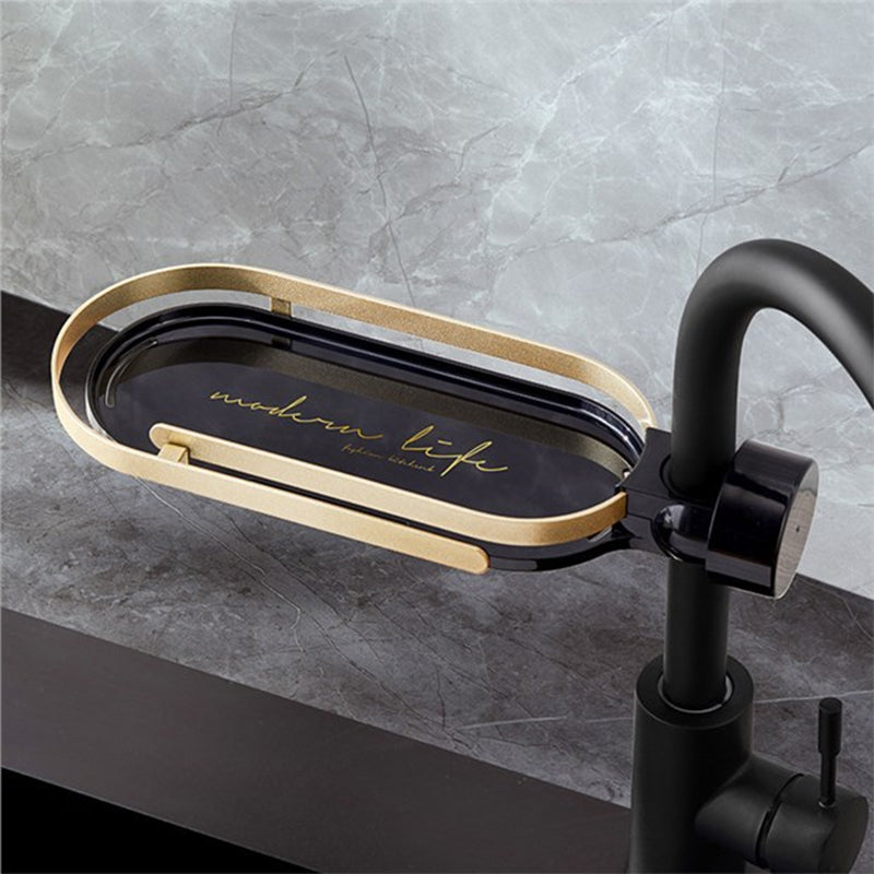 Product Image for Wasserhahn Abfluss Aufbewahrungsregal, Schwarz