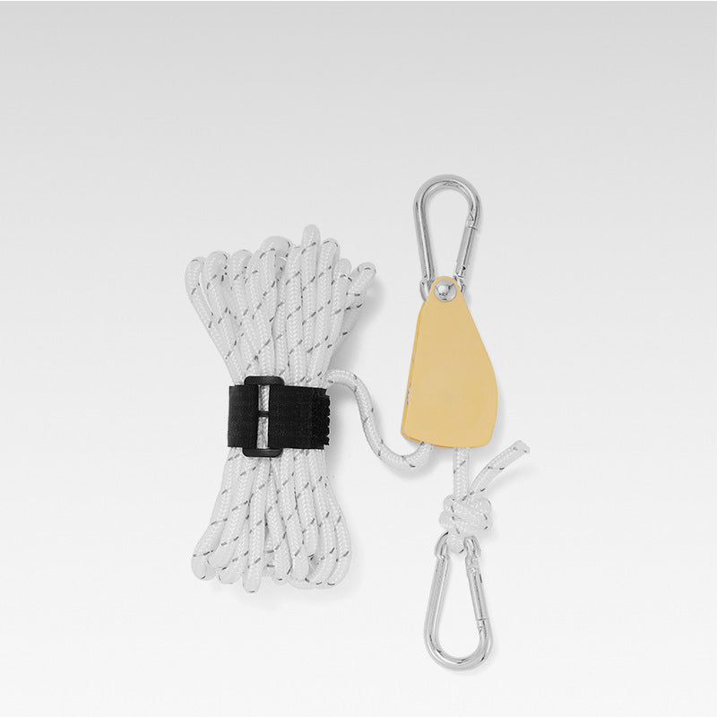 Product Image for Tragbares verstellbares Fixiercampingseil, weiß / L (6mm x 5m)