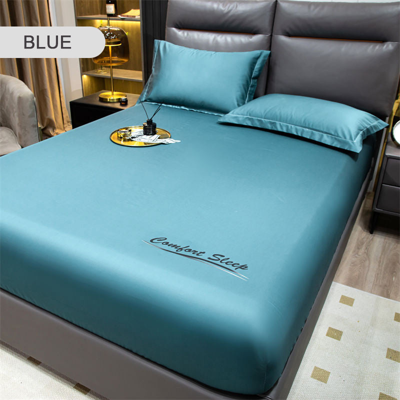 Product Image for Sommer Eis Kühlende Seidene Bett Spannbettlaken Kissenbezug, Seegrün (kommt mit 2 Kissenbezügen) / 180x200cm / 71x79in/5.91*6.56ft