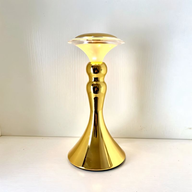 Product Image for Vintage Sanduhr Tischlampe, Gold / 4,3" x 9,3" / 11cm x 23,8cm