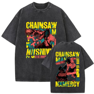Chainsaw Man Denji Shirt Vintage Oversized Style Anime Shirt - PriceFrack