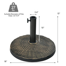 Load image into Gallery viewer, 26.5lbs Patio Market Umbrella Base Stand
