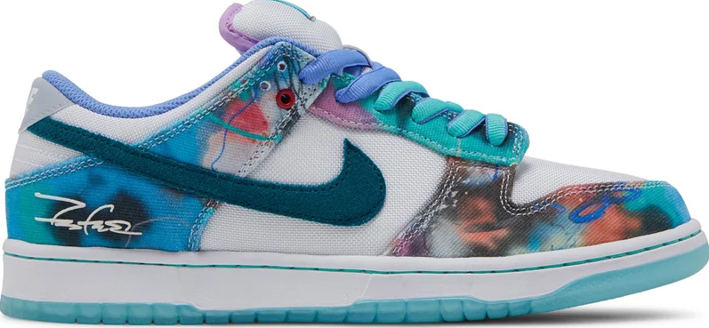 Futura Laboratories x Nike Dunk Low 'Bleached Aqua'