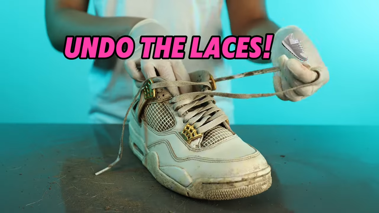 Undo the laces