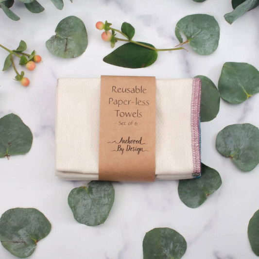 Organic Cotton Reusable Cloth Paper Towels – Evergreen Collective