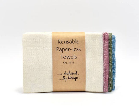 Organic Cotton Reusable Cloth Paper Towels – Evergreen Collective