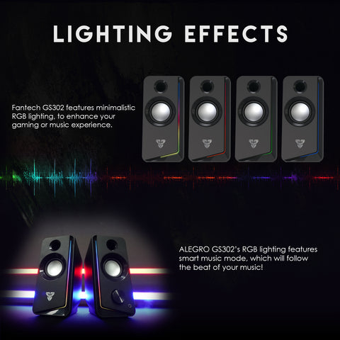 FANTECH GS302 ALEGRO RGB GAMING SPEAKER