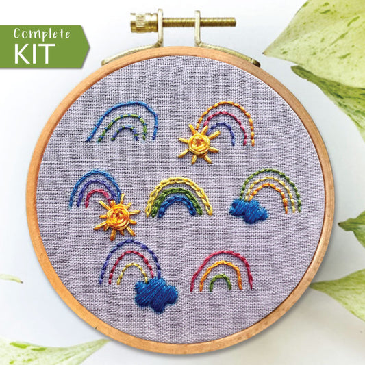 ARTIFICAY 4Set Embroidery kit for Beginners with Embroidery