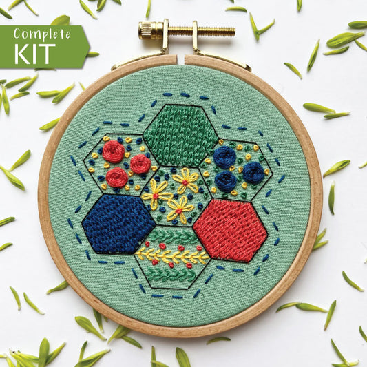 Painted Ladies Intermediate Hand Embroidery Kit