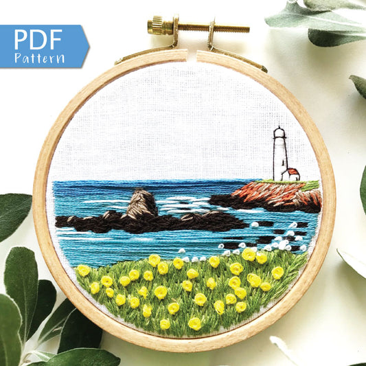 Orcas in the Sound: Beginner Embroidery Kit – Rosanna Diggs Embroidery