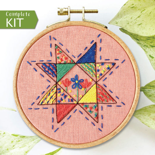 Hexie Harmony: Beginner Embroidery Kit – Rosanna Diggs Embroidery