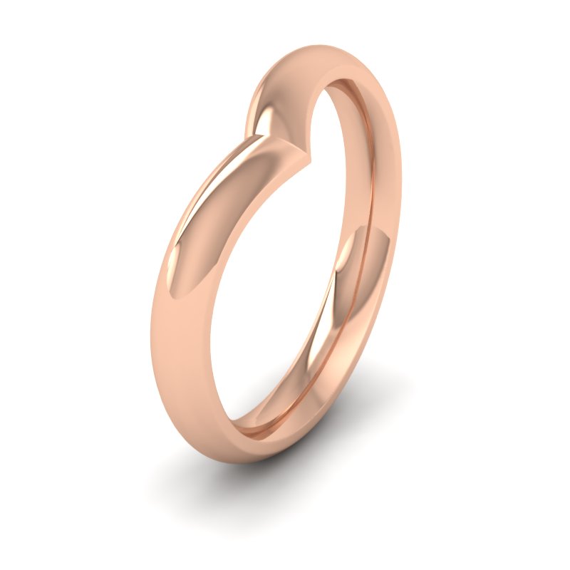 Wide Rose Gold Victorian Wedding Band by J.R, Wood - Size 6