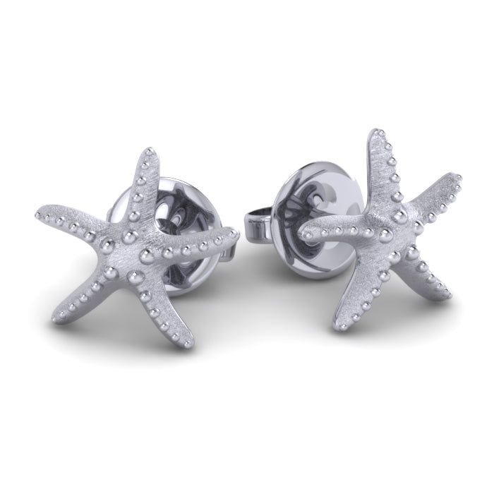 Sterling Silver Dangling Starfish Earrings – dotJewellery.com