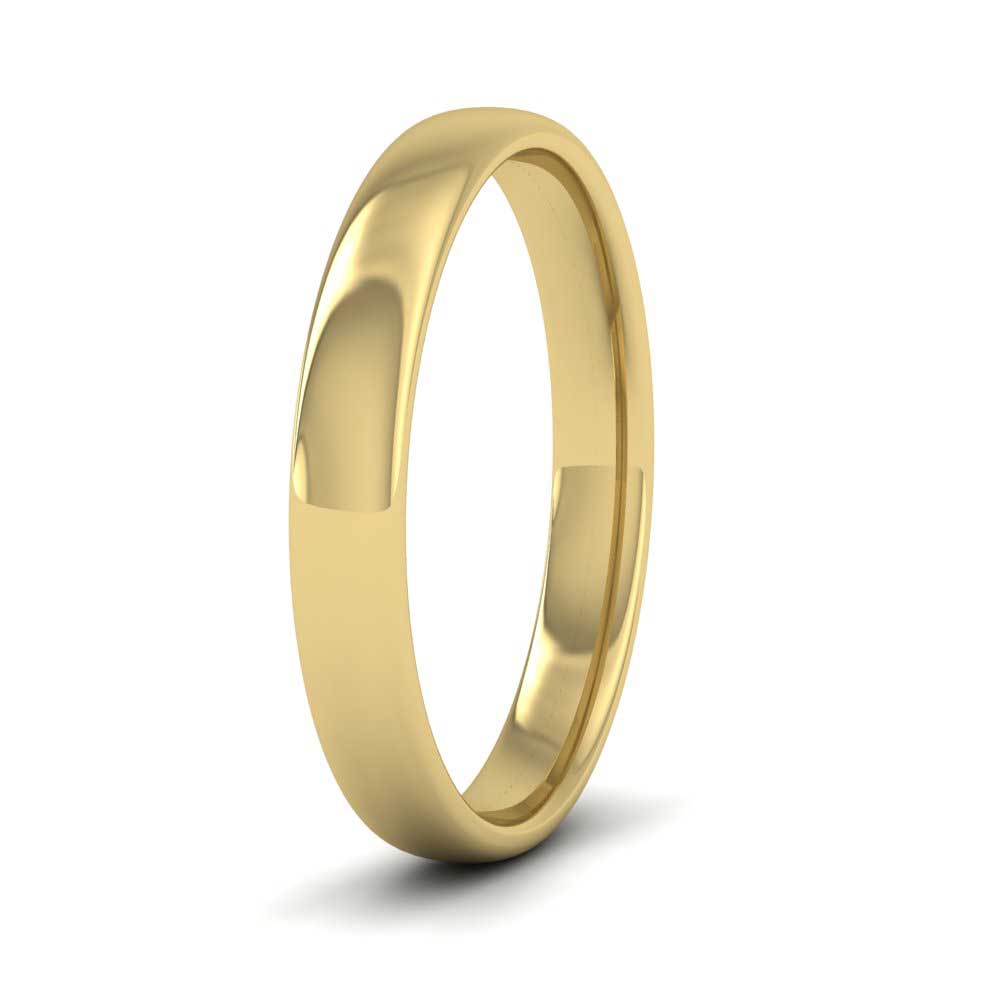 9ct Yellow Gold 3mm Court Shape (Comfort Fit) Classic Weight