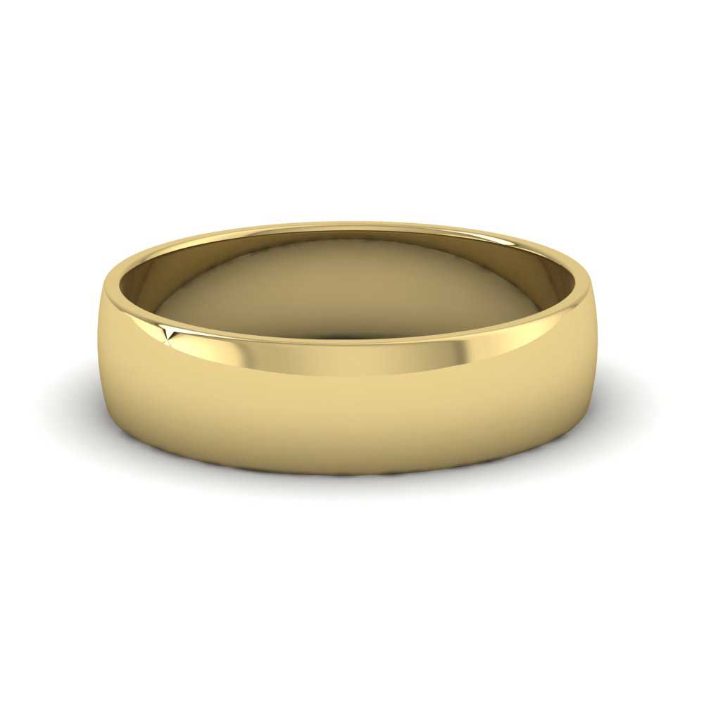 18ct Yellow Gold 5mm D shape Classic Weight Wedding Ring