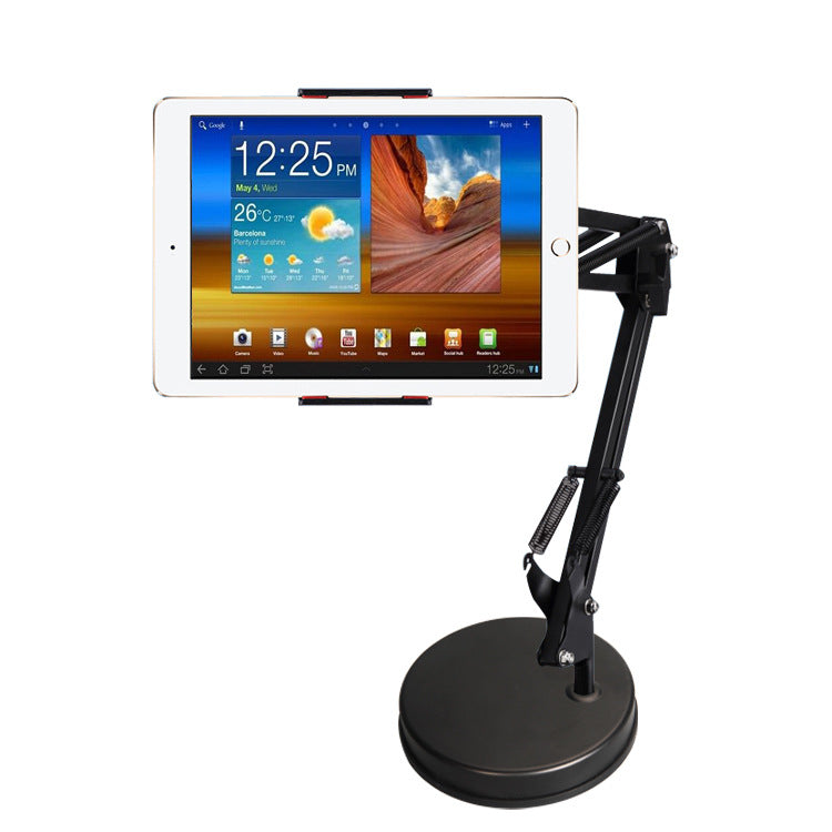 Compatible with Apple, Universal Mobile Phone Holder 360 Degree Rotating Long Arms For IPad Mini Desktop Bed Lazy Bracket Phone Stand Metal Clamp