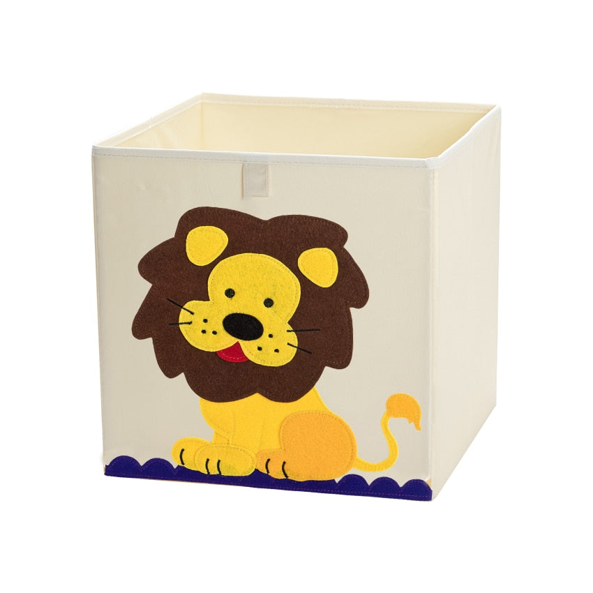 13" Cube Folding Animal Storage Bin