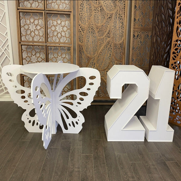 LED Marquee Letters, Butterfly backdrop, 6ft backdrop, event backdrop, party decoration, outdoor backdrop, waterproof backdrop, EPVC backdrop, white backdrop, butterfly decoration, Toronto-made