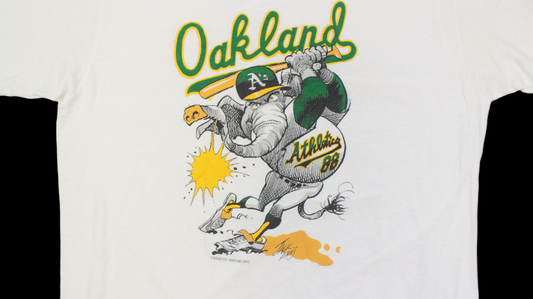 Vintage Oakland Athletics A's Champions 1989 T Shirt Large 