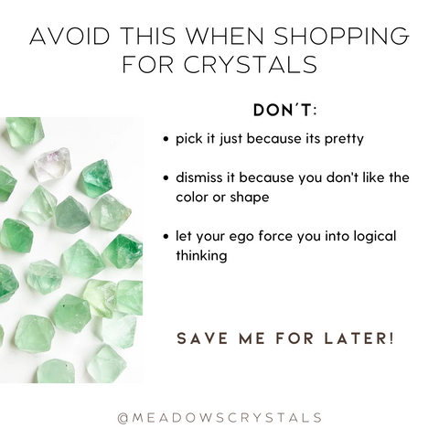 how to select crystals