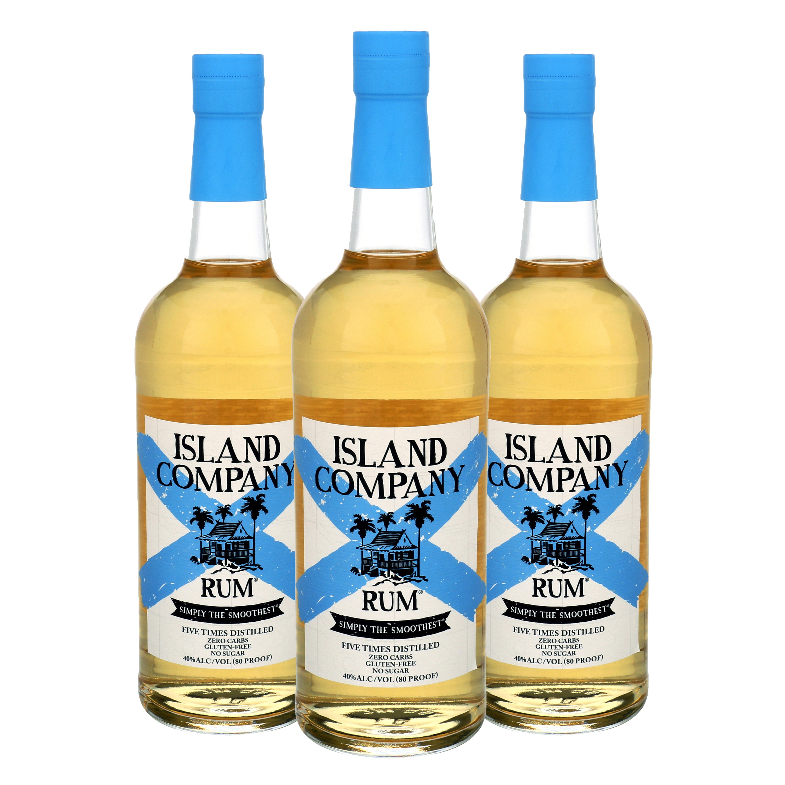 Island Company Rum - Three 750ml Bottles in Collectible Gift Boxes - Shipping Included - Island Company Rum product image