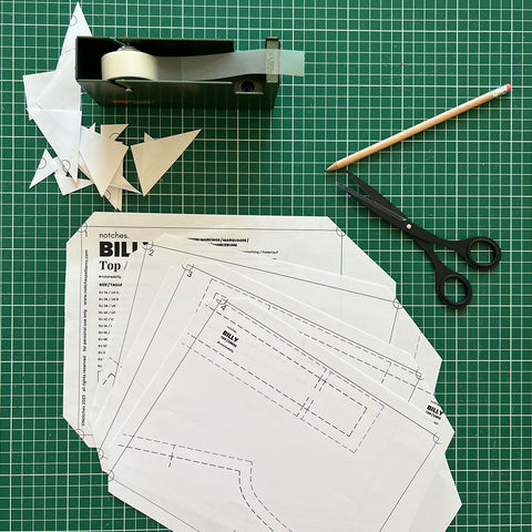 cutting corners of printed a4/US Letter pdf sewing pattern