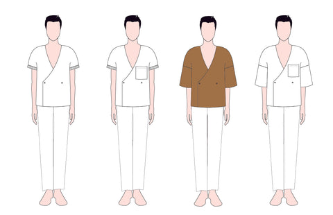 Jack PDF sewing pattern blazer shirt variations