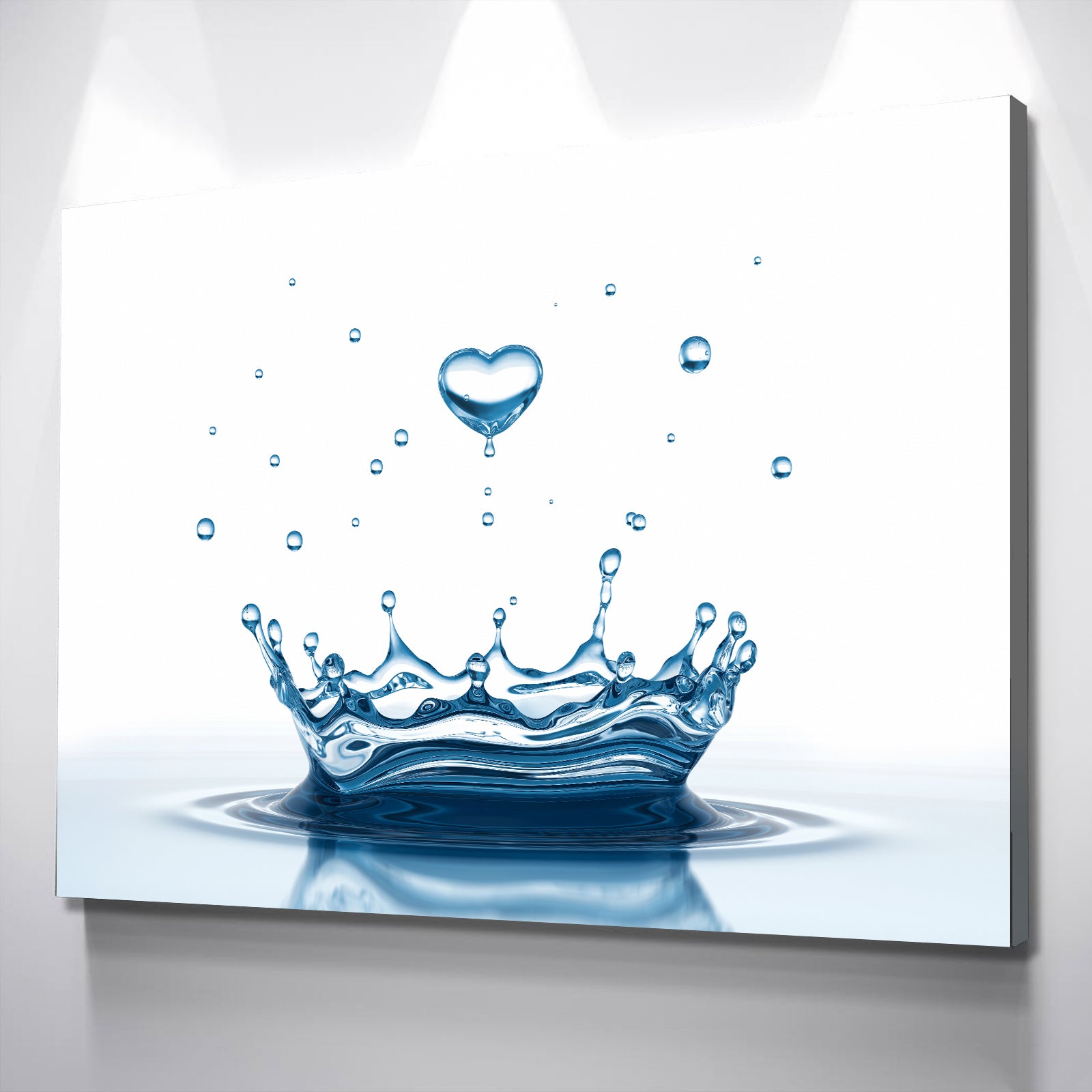 Drop Wall Art Splash Canvas Heart