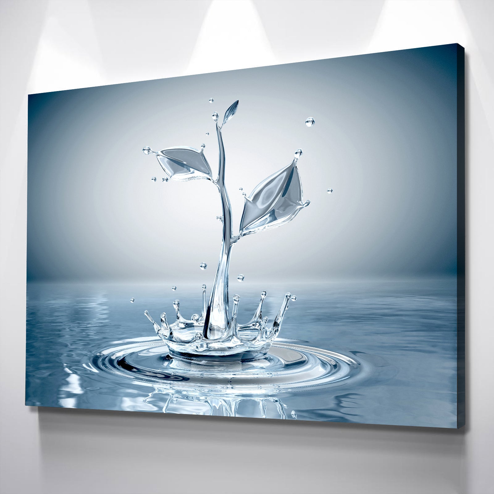 Heart Drop Splash Canvas Art Wall