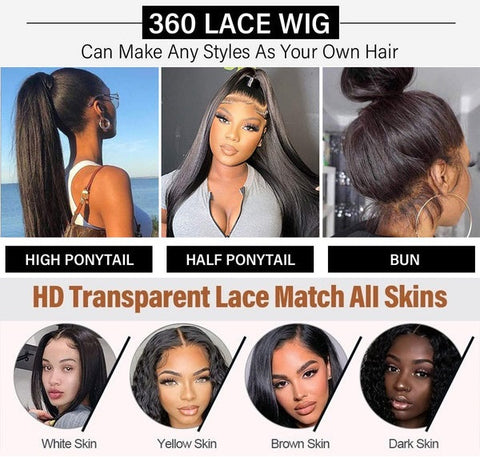 360 Lace Front Wigs Or HD Lace Wigs