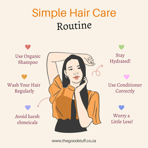 Haircare routine from The Good Stuff Health Shop