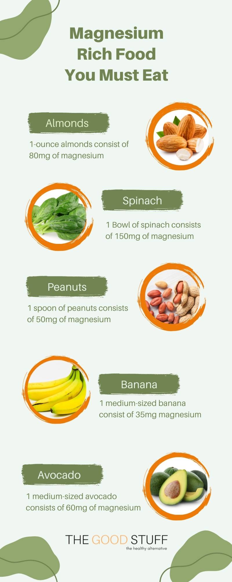 Some of the best foods to consume that are rich in Magnesium to optimise your health and well-being. Learn more about the benefits of magnesium with The Good Stuff Health Shop.