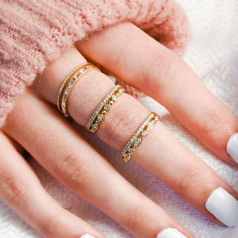 holiday rings stackable