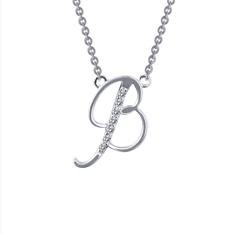 SS Sim Dia Initial B Necklace | Harris Jewelers | Rio Rancho ...