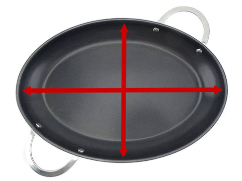 Oval Griddle 38cm, 3.5l